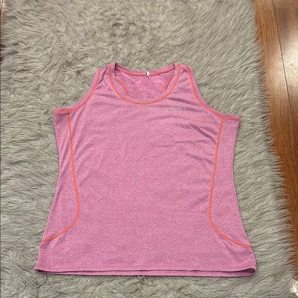 Brooks purple and orange moisture wicking racerbackk‎ tank top size - Picture 1 of 5